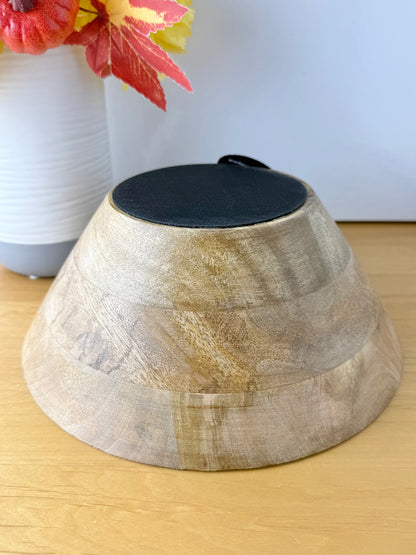 Wooden Autumnal Serving Bowls