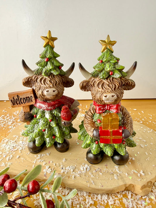 Highland Cow Christmas Tree Costume - 2 designs