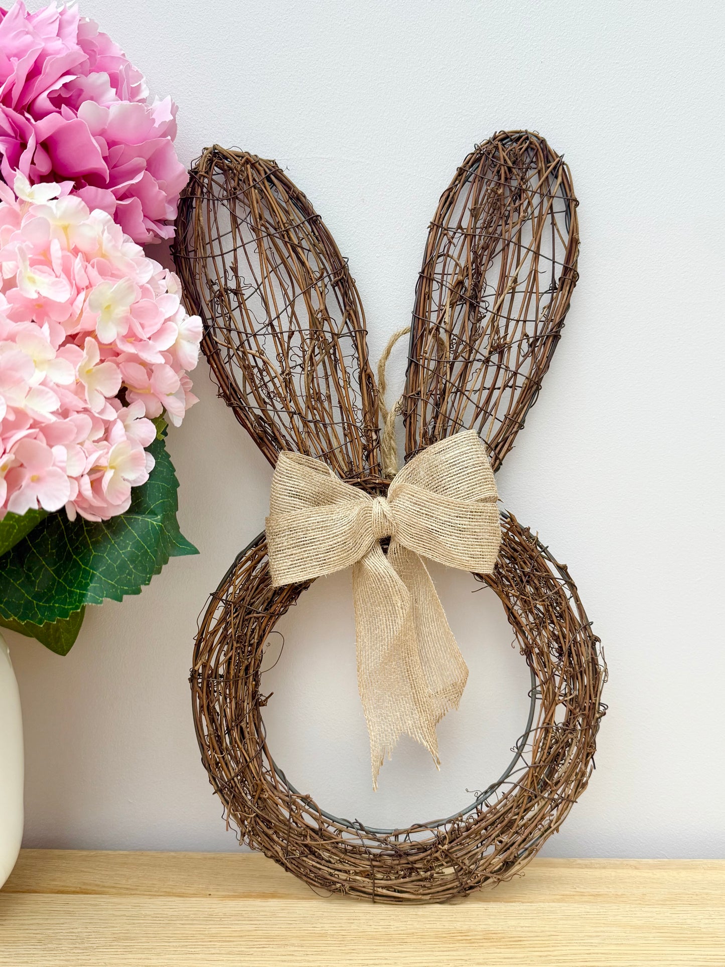 Rattan Bunny Wreath