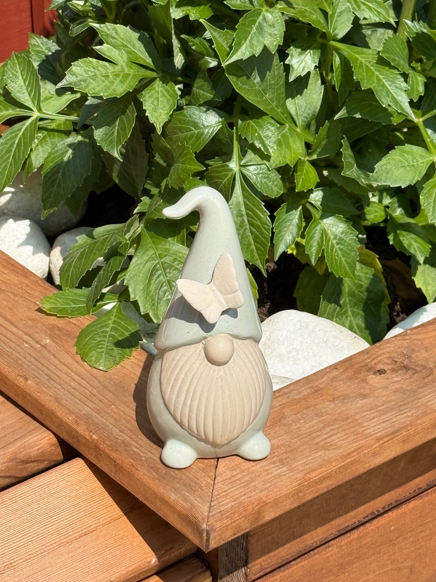 Green garden gnome