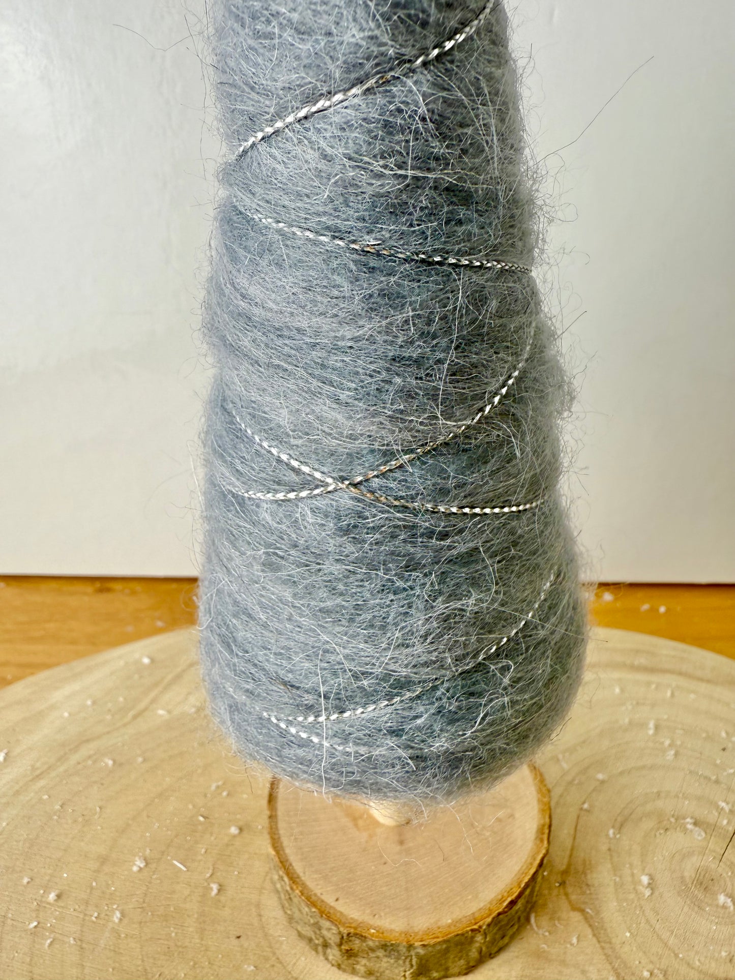 Felt Christmas Trees - Pair of Grey & Silver Trees