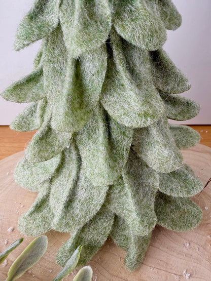 Felt Christmas Trees with pom poms - 2 colours