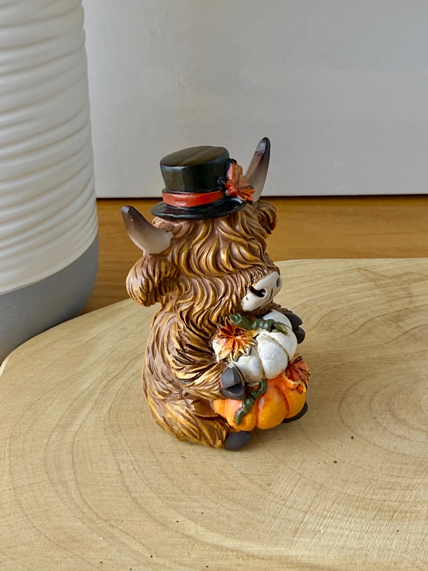 Highland Mini Cows - Pair of Autumn or Halloween Cows