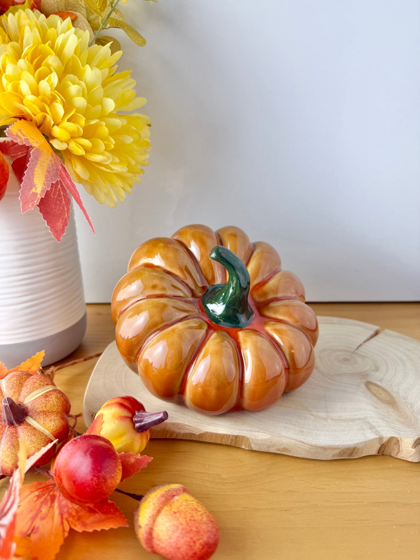 Orange slanted Pumpkins - 2 sizes