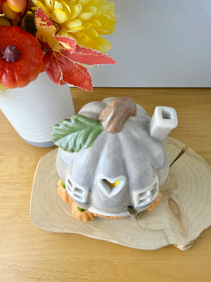 Harvest Home Pumpkin Tea Light Holder