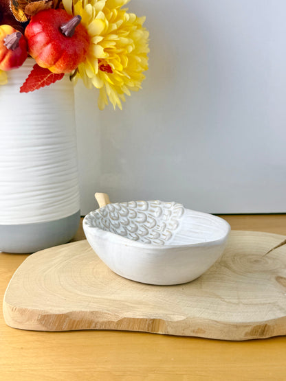 Acorn porcelain decorative tray