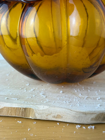 GlassAmber Pumpkin - large