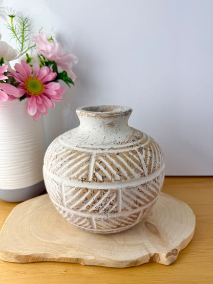 Aztec Round Vase - 2 Sizes