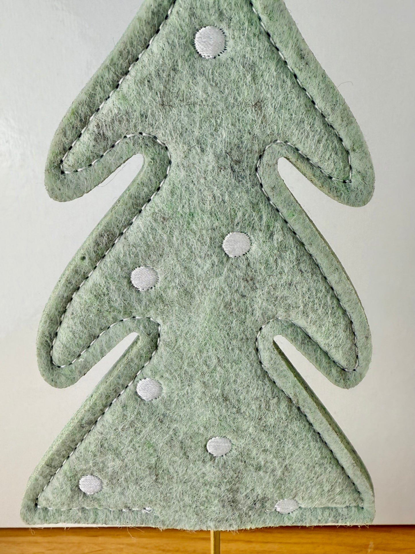 Felt Christmas Trees - Light Green Pair