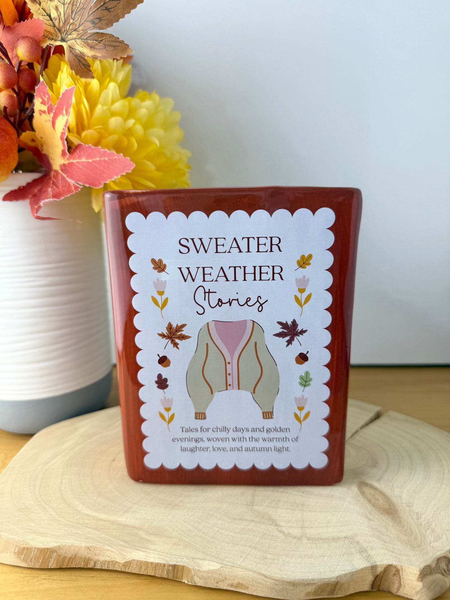 Cosy Chapter Decorative Vase - Sweater Weather Stories