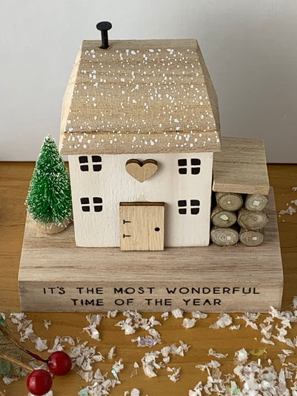 Most Wonderful Time  wooden house