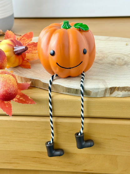 Orange Smiling Pumpkin with dangley legs