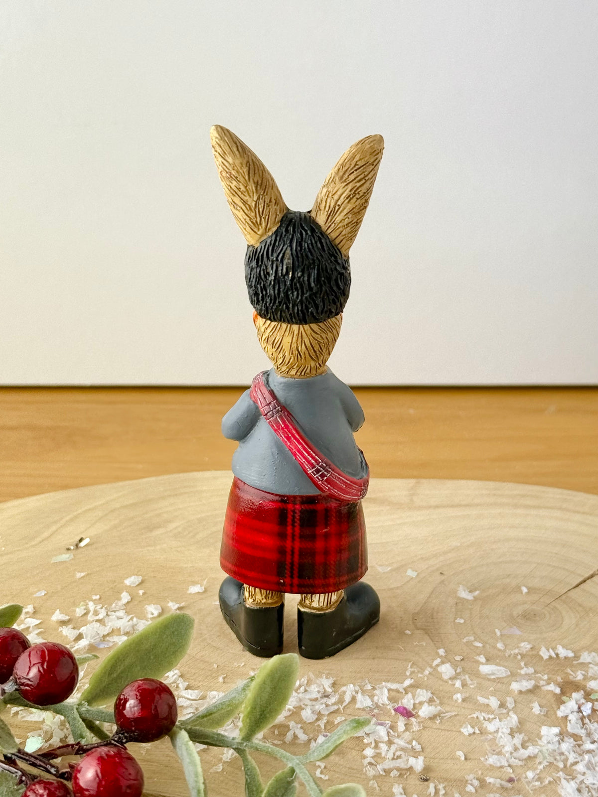 Jasper Rabbit wearing Scottish Tartan Kilt & Sporran