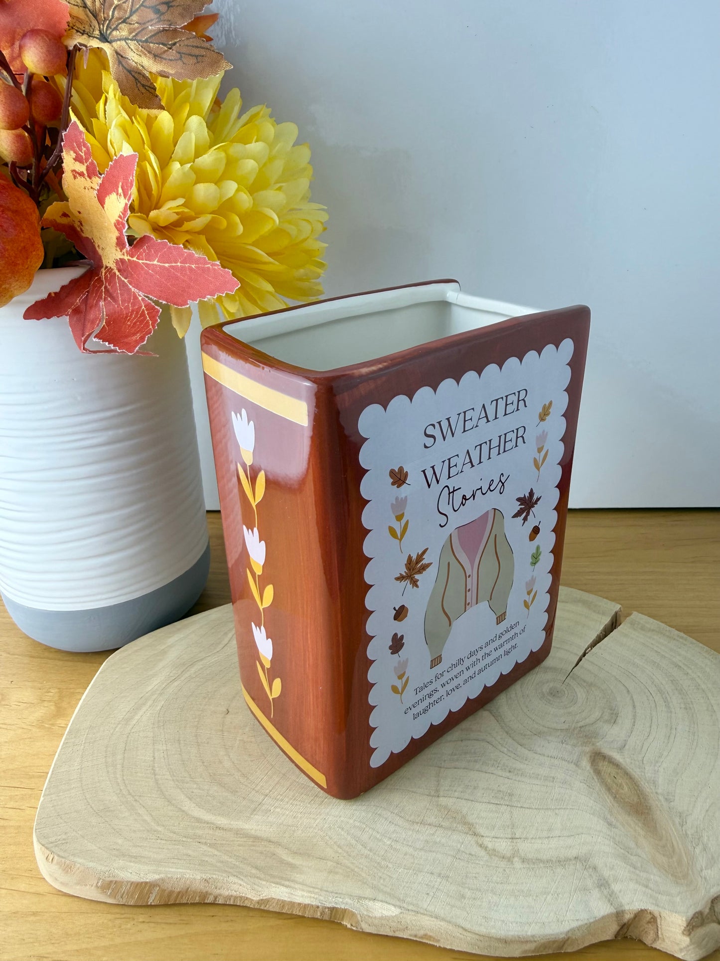Cosy Chapter Decorative Vase - Sweater Weather Stories