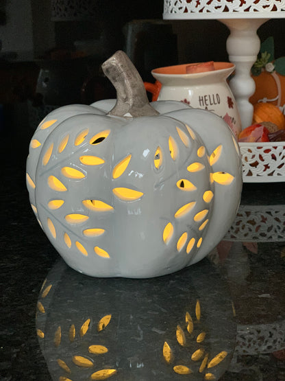 Cutout LED Grey Pumpkin