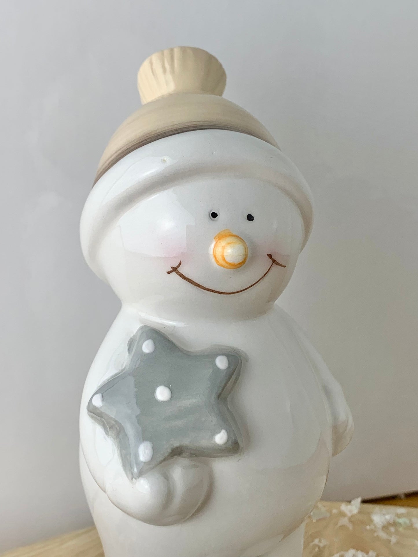 Christmas Snowman with Grey Star