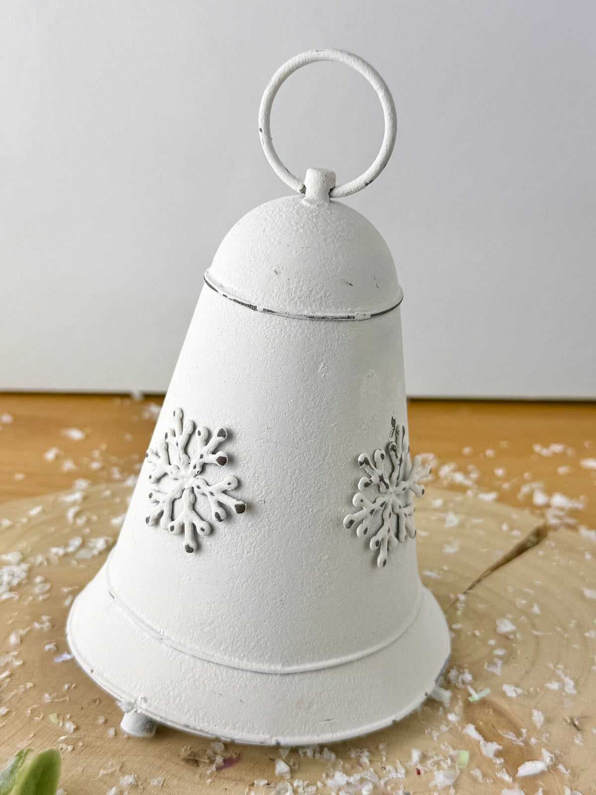 White Metal Bell with Snowflake design - 2 Sizes