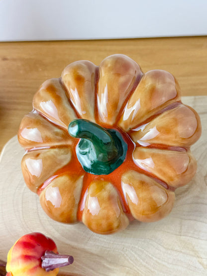 Orange slanted Pumpkins - 2 sizes