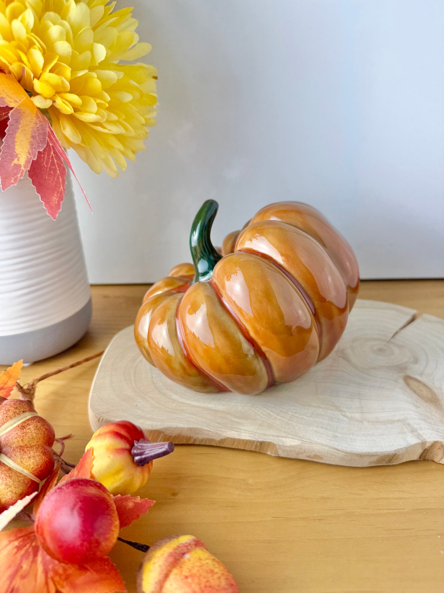 Orange slanted Pumpkins - 2 sizes