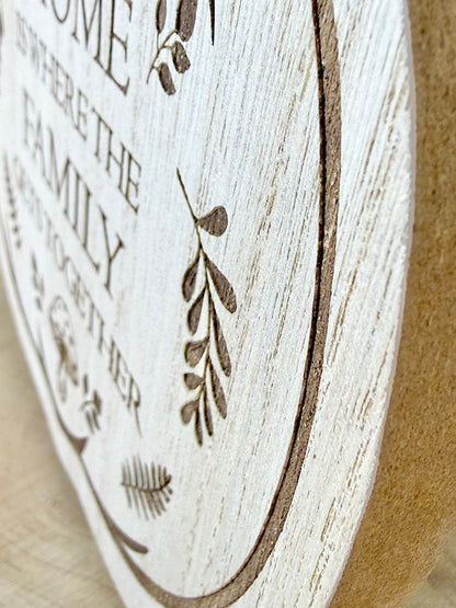 Etched Wooden Pumpkin plaque