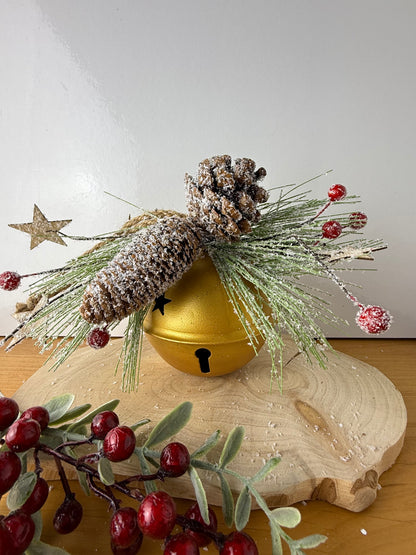 Metal Gold Christmas Bell