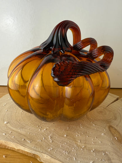 GlassAmber Pumpkin - large