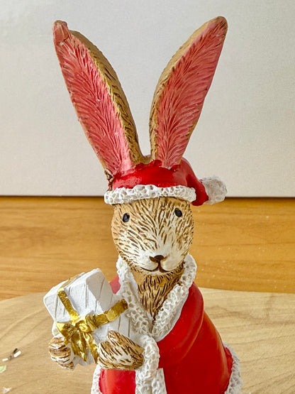 Jasper Rabbit in Santa Costume