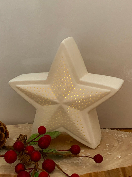 Ceramic LED Cutout Star