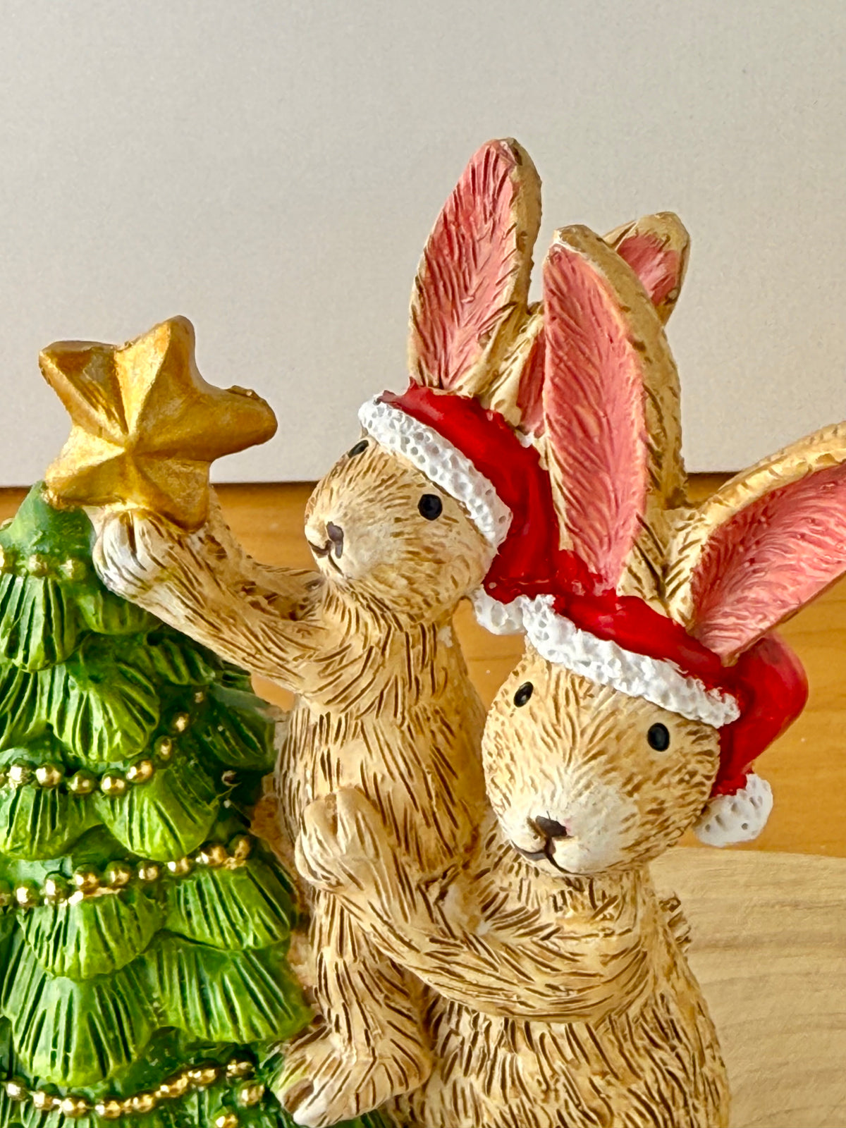 Jasper Rabbit & Bonnie decorating the Christmas Tree