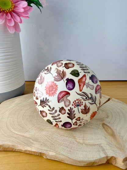 Wooden Mushroom - Autumnal  - 2 sizes
