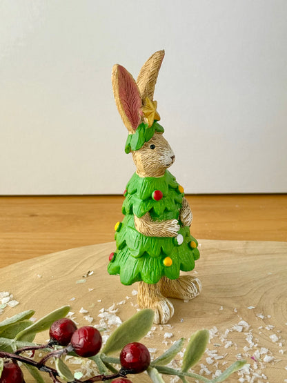 Jasper Rabbit in Christmas Tree Costume