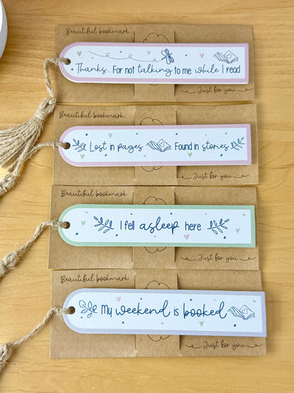 Gracefully Gifted Wooden Bookmarks - 4 designs