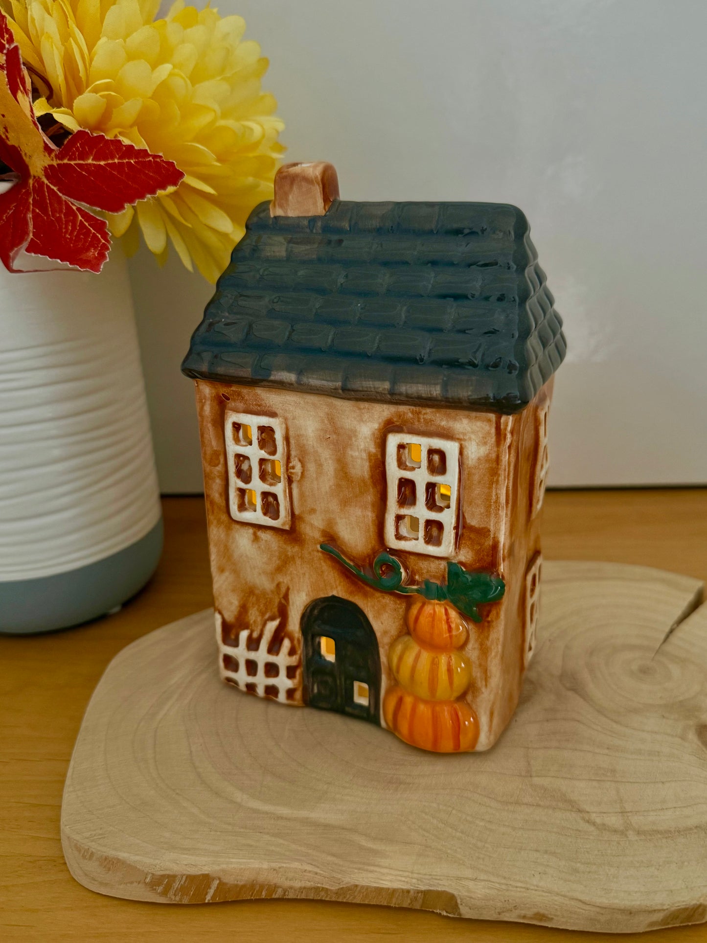 Autumn house with Pumpkins