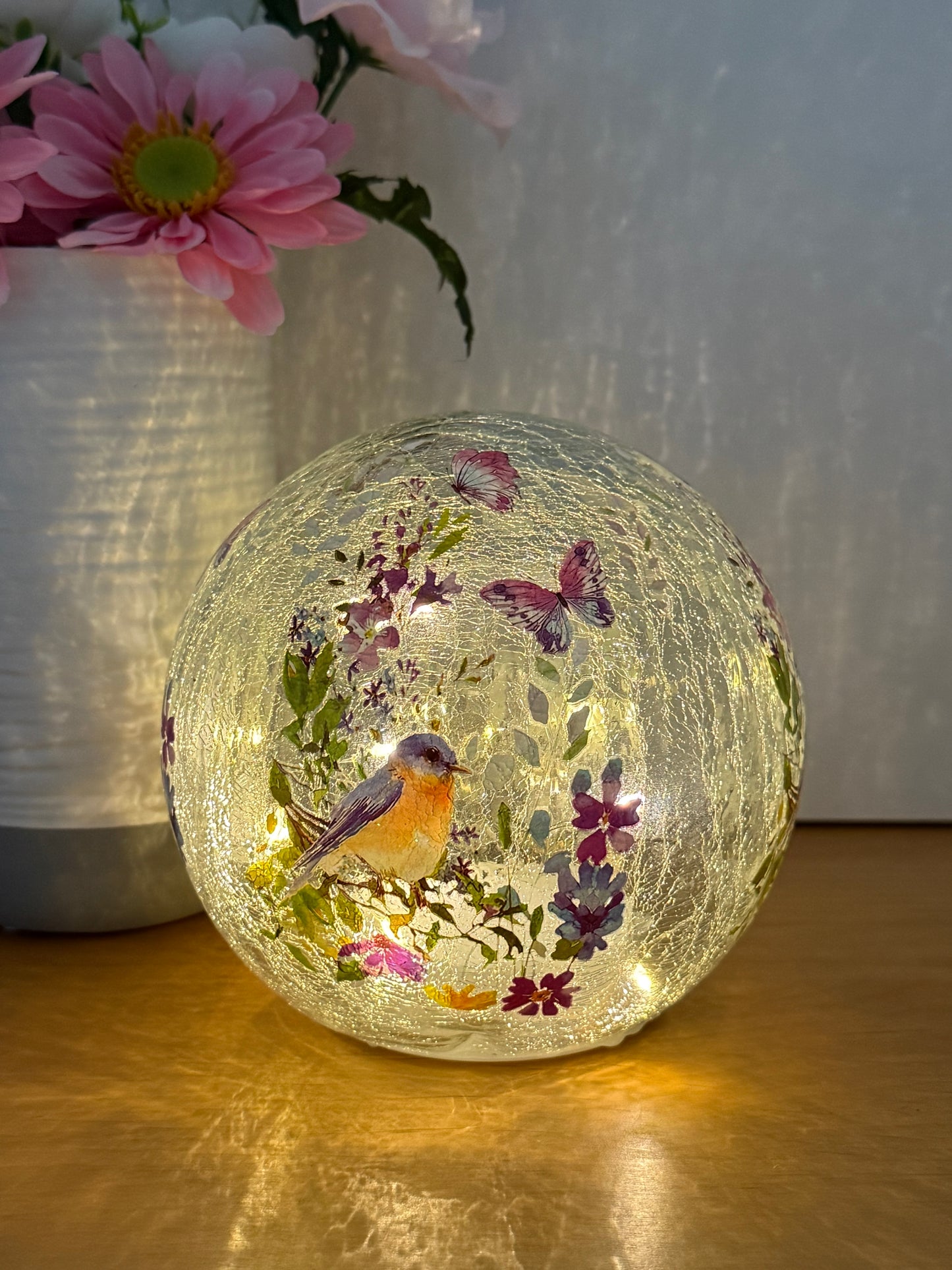 Floral Bird LED Ball