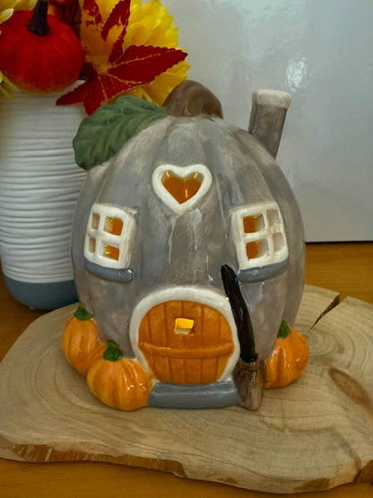 Harvest Home Pumpkin Tea Light Holder