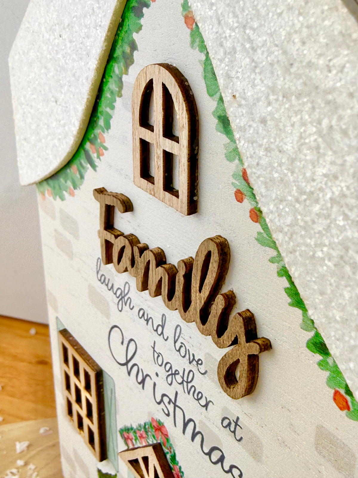 Holly Cottage Family Christmas Block
