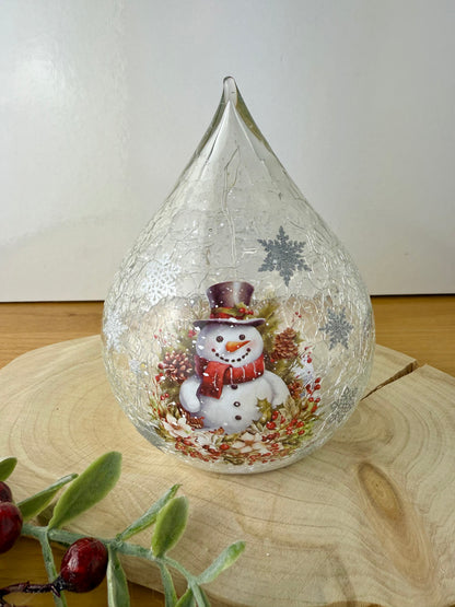 Light up Snowman Teardrop