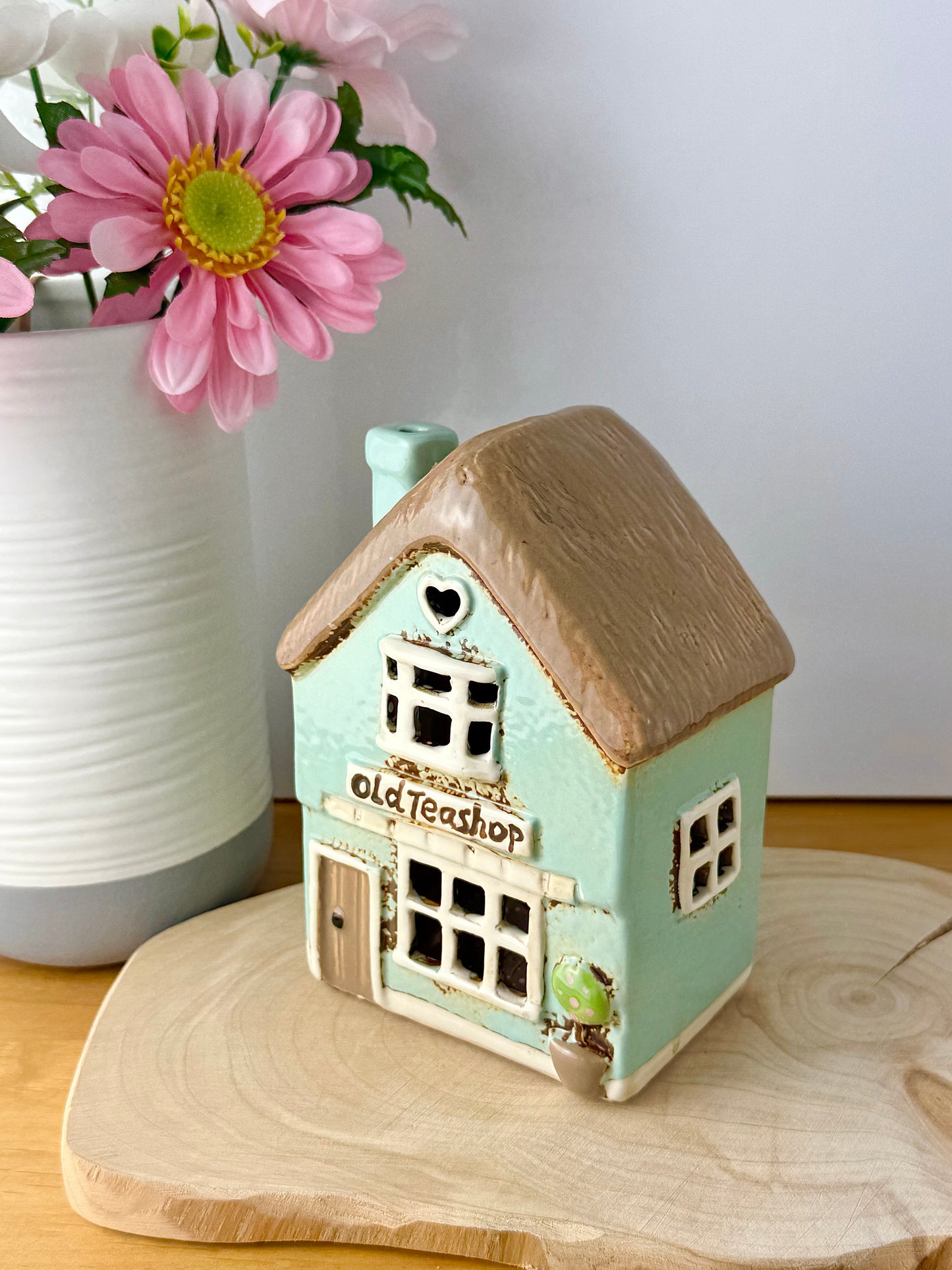 Village Pottery Old TeaShop Tea Light Holder