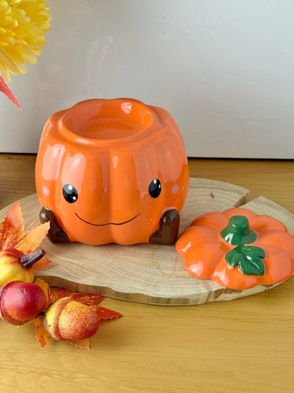 Orange Pumpkin Face Oil Burner/Wax melt burner