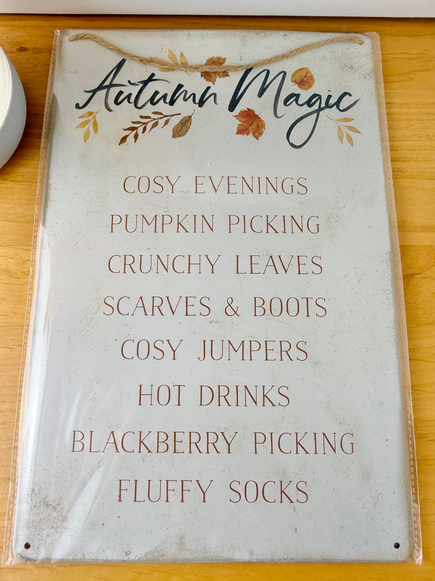 Pair of Autumn Signs - Autumn Magic & Fresh Farm Pumpkins
