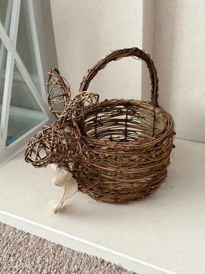 Rattan Bunny Basket