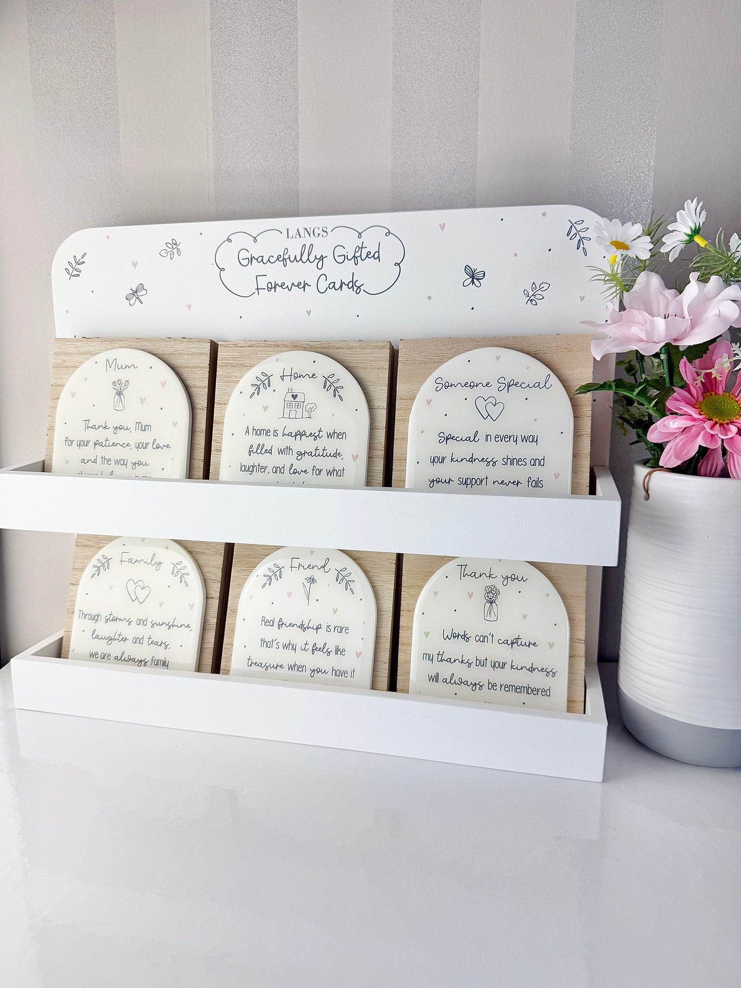 Gracefully Gifted - Wooden Sentiment Plaques - 6 designs