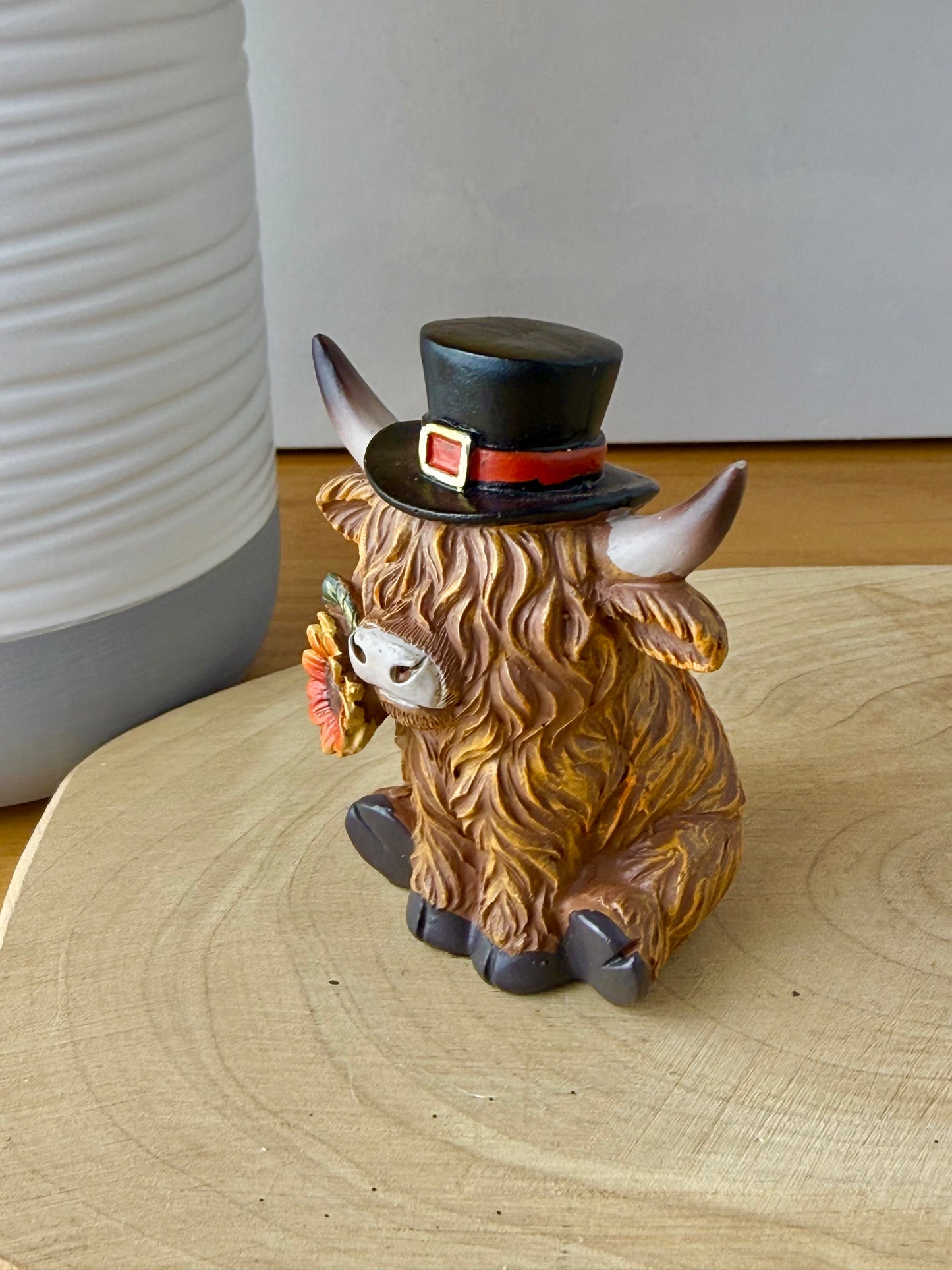 Highland Mini Cows - Pair of Autumn or Halloween Cows