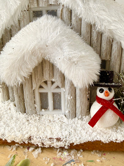 Alpine Light Up Log Cabin