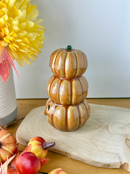 Light up 3 tiered Pumpkin stack