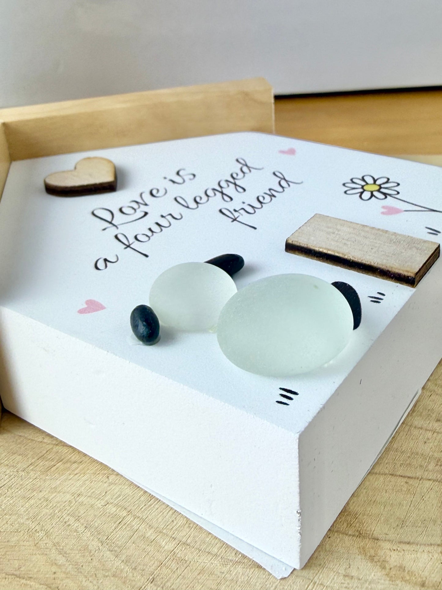 Pebble Glass House - Love is a four legged friend