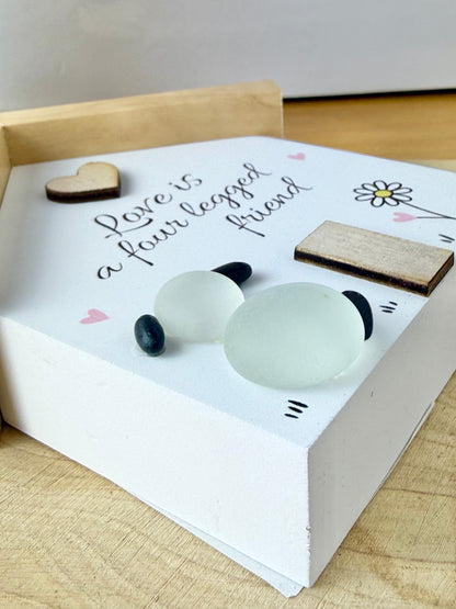 Pebble Glass House - Love is a four legged friend