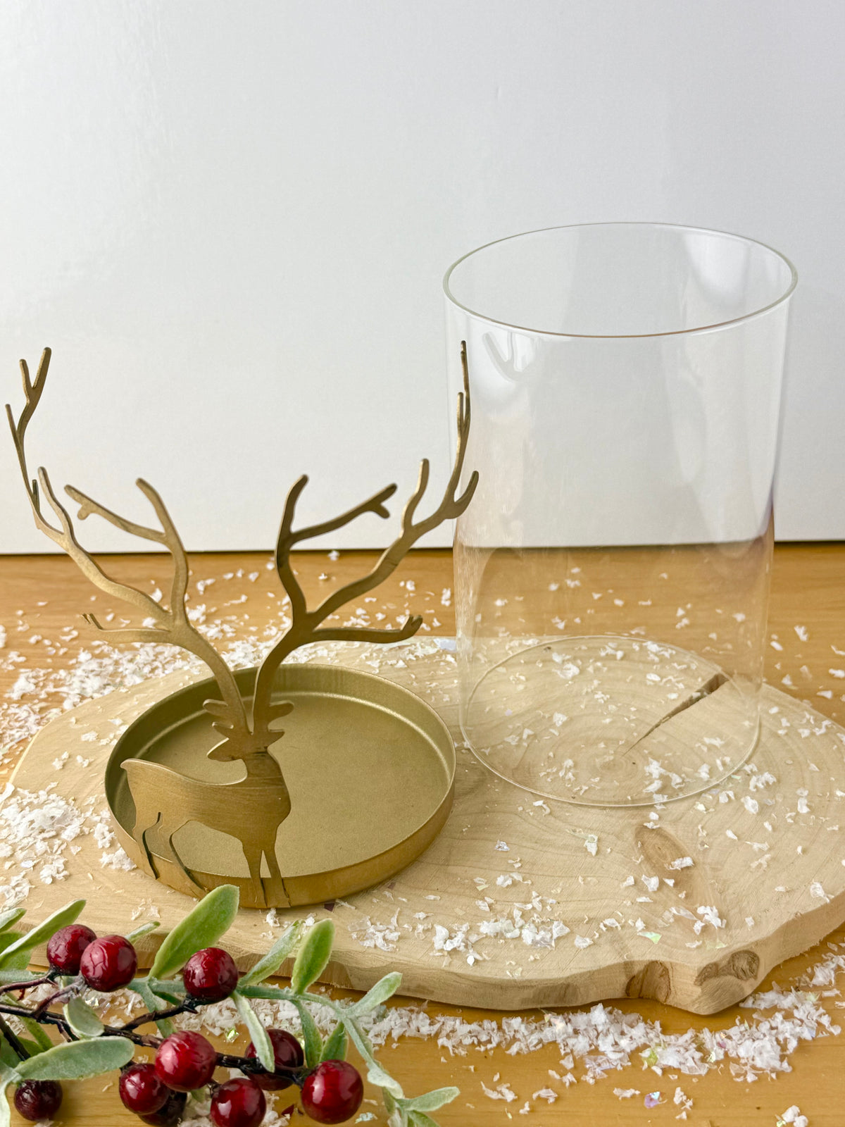 Gold Stag Candle Holder