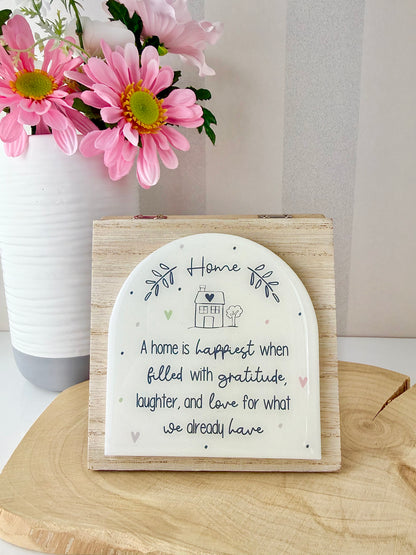 Gracefully Gifted - Wooden Sentiment Plaques - 6 designs