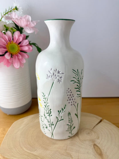 Meadow Press Flower Tall Bottle Vase